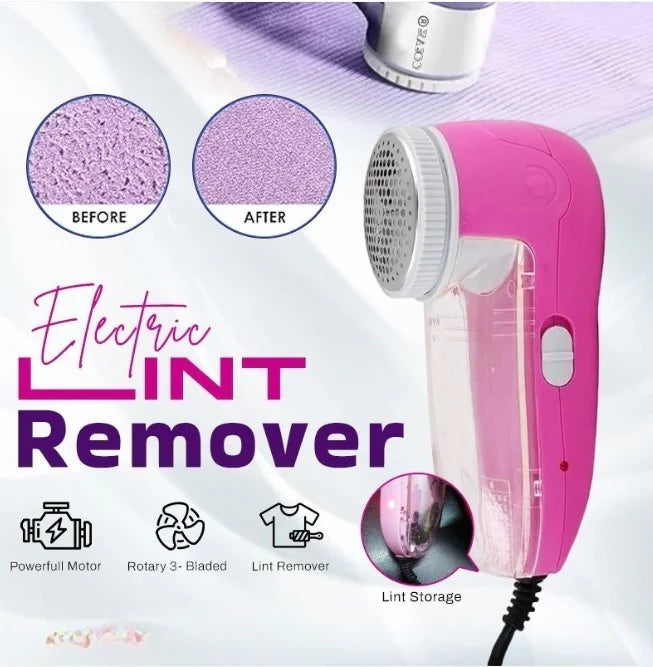 Electric Lint Remover Extended Bin With Extra Blade